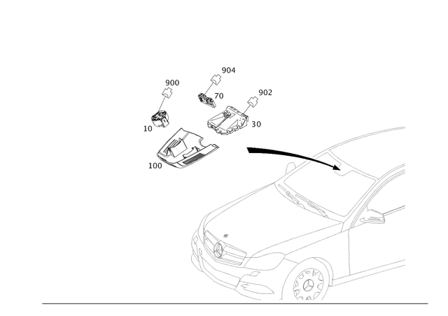 2049018001 - Electrical System: Control Unit for Mercedes-Benz: C250, C350, C63 AMG Image image