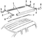 4883432AA - Body: Side Rail for Jeep: Grand Cherokee Image