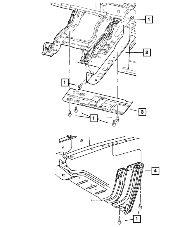 6507342AA - Transfer Case Model 243 [DH5]: Screw, Mounting for Mopar Image