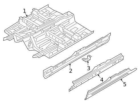 Floor & Rails for 2025 Volvo V60 #0
