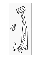 8T0810073A - Body: Lock Pillar for Audi: A5 Quattro, RS5, S5 Image