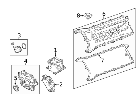 Valve & Timing Covers for 2019 Jaguar XJR575 #0