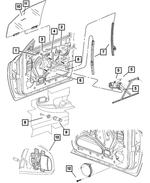 55257456AA - Doors and Related Parts: Inside Handle Bracket for Mopar Image
