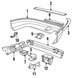 51128111576 - : 1988-1992 BMW 735i - Molding for BMW: 735i Image