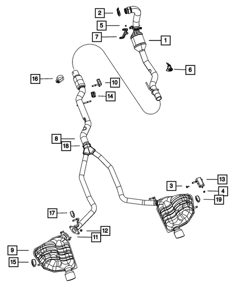 Exhaust System for 2012 Jeep Grand Cherokee #2