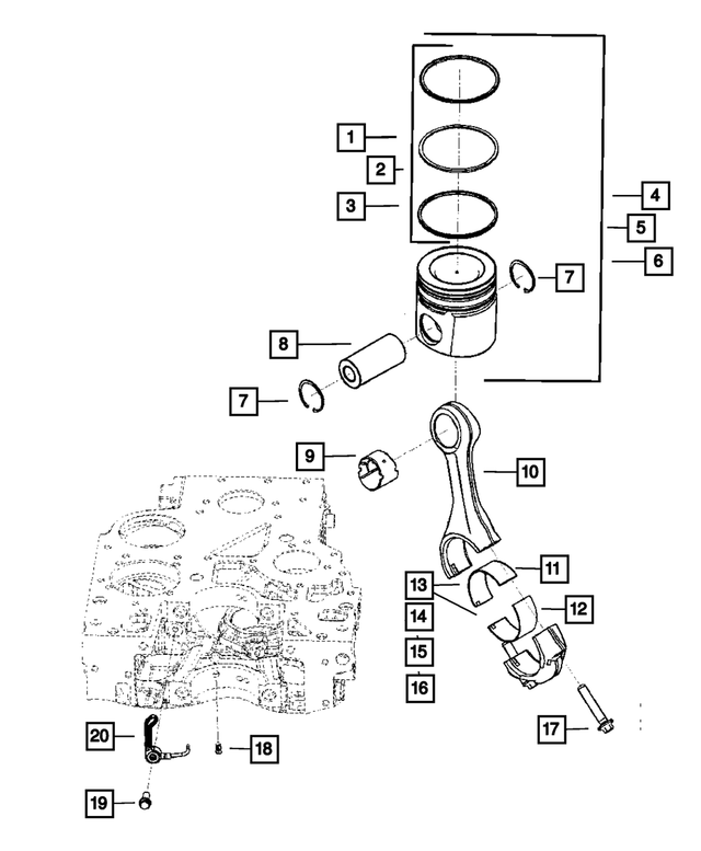 68032266AA - : Connecting Rod Bearing, Upper for Mopar Image