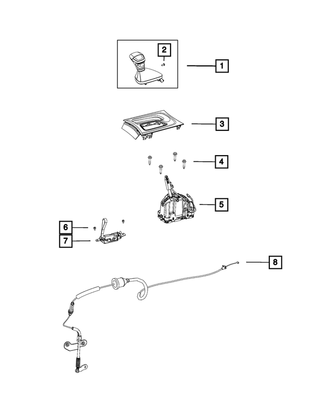 « 5PL751B5AN –  : Transmission Selecteur pour Mopar Image »