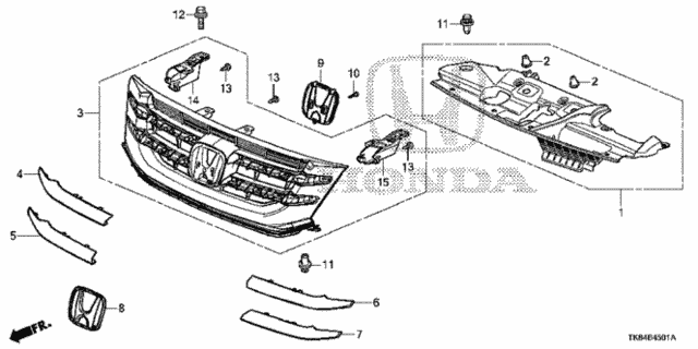 Front Grille (2) for 2016 Honda Odyssey #0
