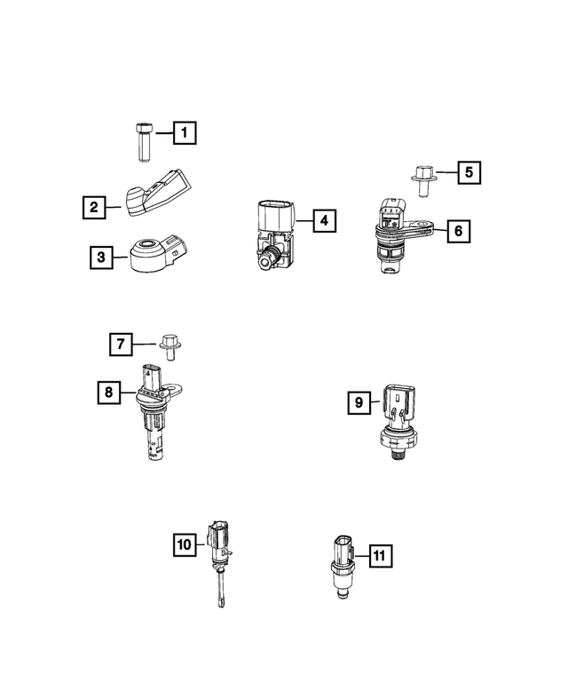 5038851AC - Electrical: Air Pressure Sensor for Mopar Image image