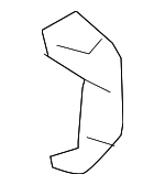 5115859AA - Body: Inner Wheelhouse Bracket for Dodge: Caliber, Journey | Jeep: Compass, Patriot Image