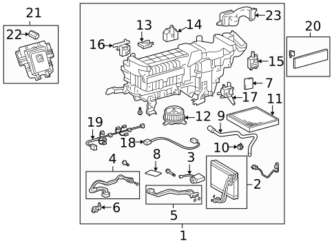 Evaporator Components for 2008 Lexus LS600h #0