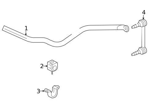 Stabilizer Bar & Components for 2006 Isuzu i-350 #2