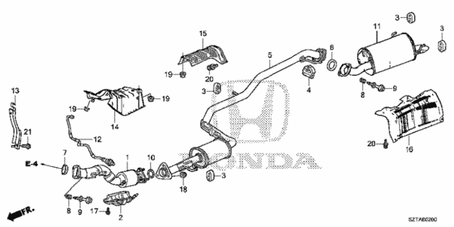 Exhaust Pipe - Muffler for 2016 Honda CR-Z #0