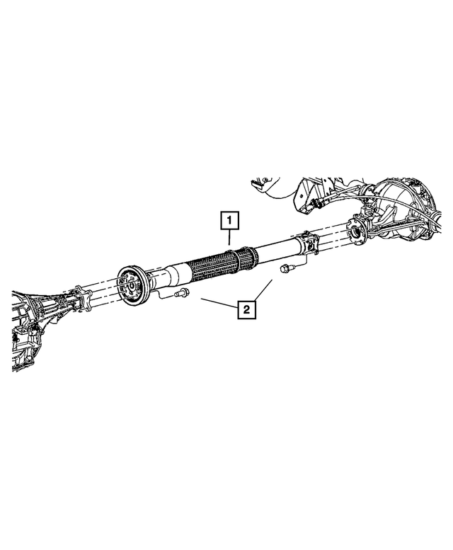 52853004AF - Rear Axle; Corporate 213 MM; Differential and Drive Line: Drive Shaft for Mopar Image