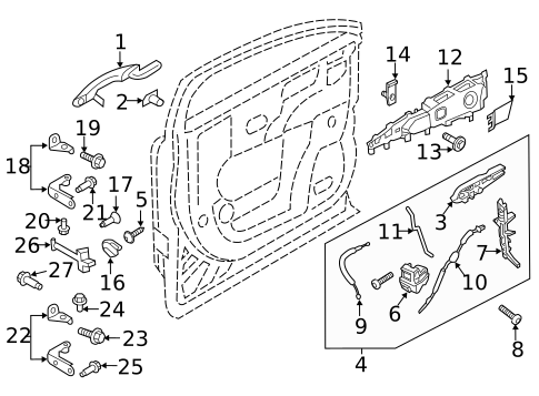 Front Door for 2018 Lincoln MKX #3