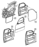 5112246AA - : Front Door Glass Run Weatherstrip, Right for Mopar Image