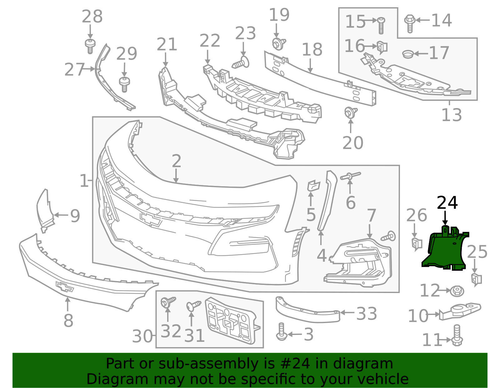 84446526 - High-Quality Front Passenger Side Bumper Fascia Outer Air ...
