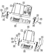 68050636AA - Interior Trim: Seat Back Retainer for Mopar Image