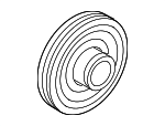 LR115702 - Engine: Crank Pulley for Land Rover: Discovery Sport, Range Rover, Range Rover Evoque, Range Rover Sport Image