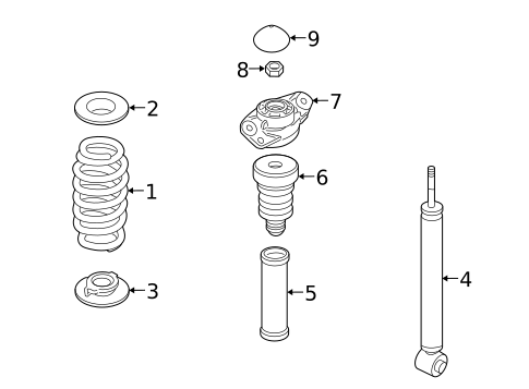 Shocks & Components for 2014 Volkswagen CC #1