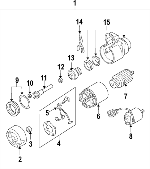 Starter for 2008 INFINITI G35 #0