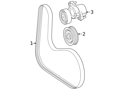 Belts & Pulleys for 2023 Mercedes-Benz C300 #0