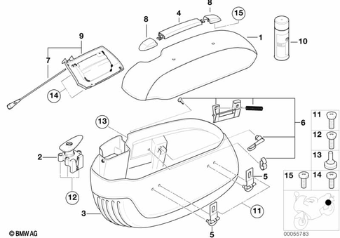 Luggage System for 2003 BMW-Motorrad R 1200 C Independent #1