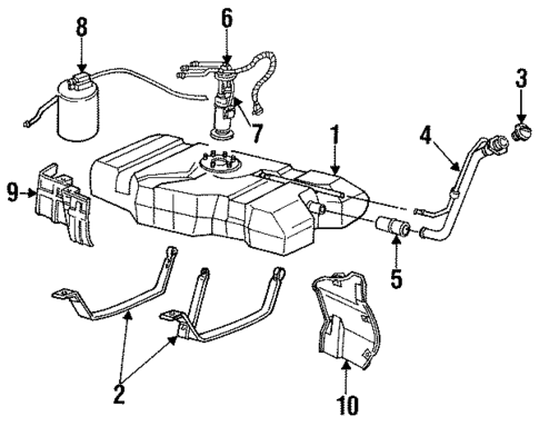 Fuel System Components for 1994 Buick Commercial Chassis #0
