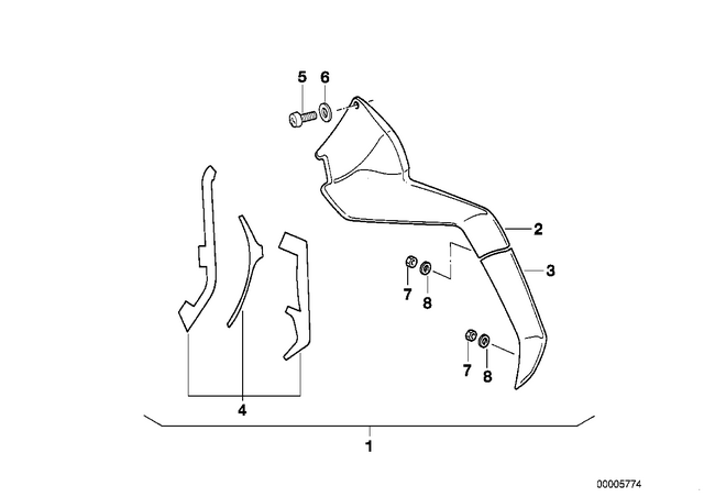 46632309343 - : Fillister Head Screw - M 5X16 for BMW-Motorrad Image