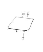 68488319AB - Glass: Windshield for Mopar Image
