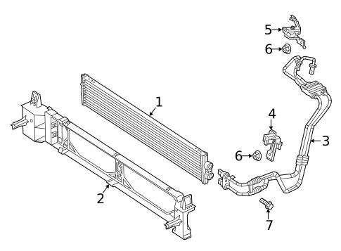 Trans Oil Cooler for 2023 Ram ProMaster 3500 #0