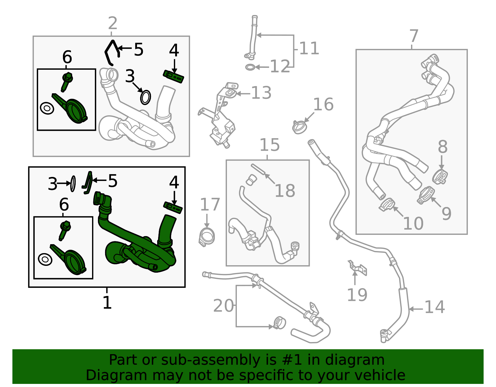 LC3Z-8286-A - Connector Hose 2020-2026 Ford | Online Ford Parts