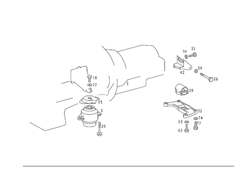 Engine Suspension for 1993 Mercedes-Benz 400E #0
