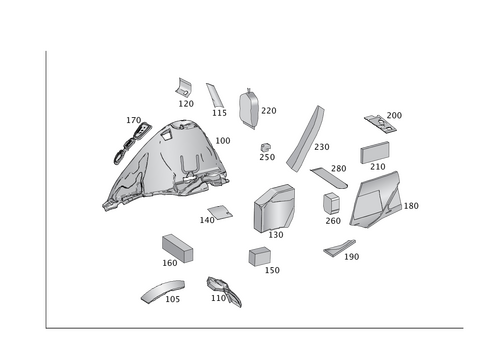Rear Pillar and Trunk Damping for 2017 Mercedes-Benz GLE550e #0