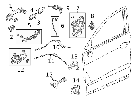 Lock & Hardware for 2017 Acura RDX #0
