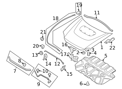 Hood & Components for 2004 Subaru Impreza #0