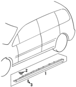 71800SX0000 - Body: Rocker Molding for Honda: Odyssey Image