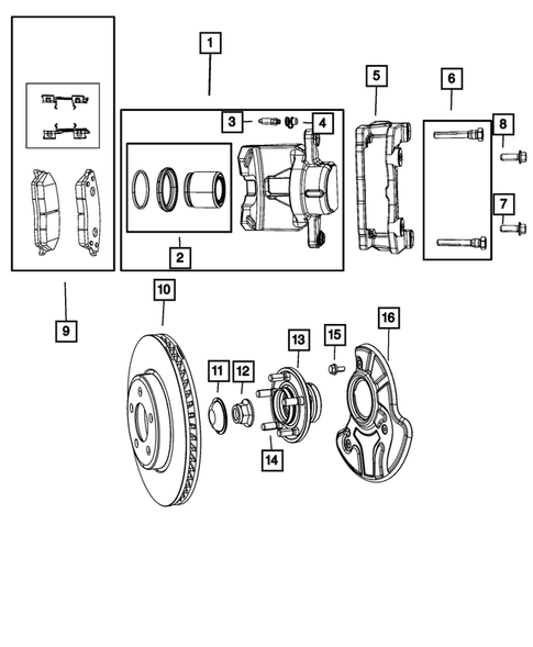 Front Brakes for 2007 Chrysler 300 #1