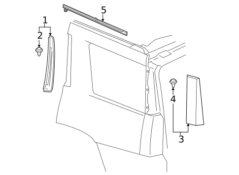 Exterior Trim - Quarter Panel for 2025 GMC Yukon XL #0