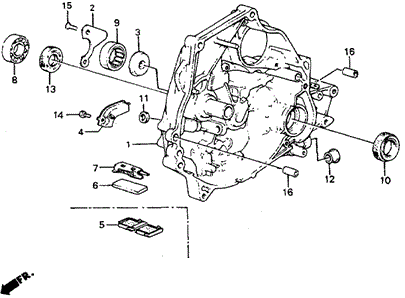 MT Clutch Housing for 1985 Honda Civic #0