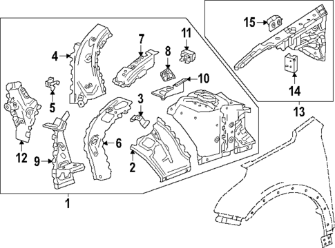 Structural Components & Rails for 2024 Buick Envision #0