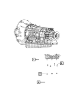 68090653AC - AS69RC; 6-Speed; Automatic Transmission: Transmission Mount Isolator for Mopar Image