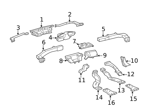Ducts for 2011 Toyota Avalon #0