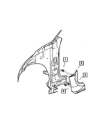 XC15MF1AA - Interior Trim: Cowl Side Cover, Left for Mopar Image