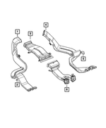 68277059AA - Air Conditioners and Heaters: Floor Duct for Mopar Image