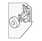 11518482250 - Cooling System: Water Pump for BMW: 230i, 230i xDrive, 330e, 330e xDrive, 330i, 330i xDrive, 430i, 430i Gran Coupe, 430i xDrive, 430i xDrive Gran Coupe, 530e, 530e xDrive, 530i, 530i xDrive, X3, X4, Z4 Image