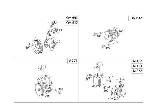 Power Steering Pump for 2004 Mercedes-Benz C 320 #0