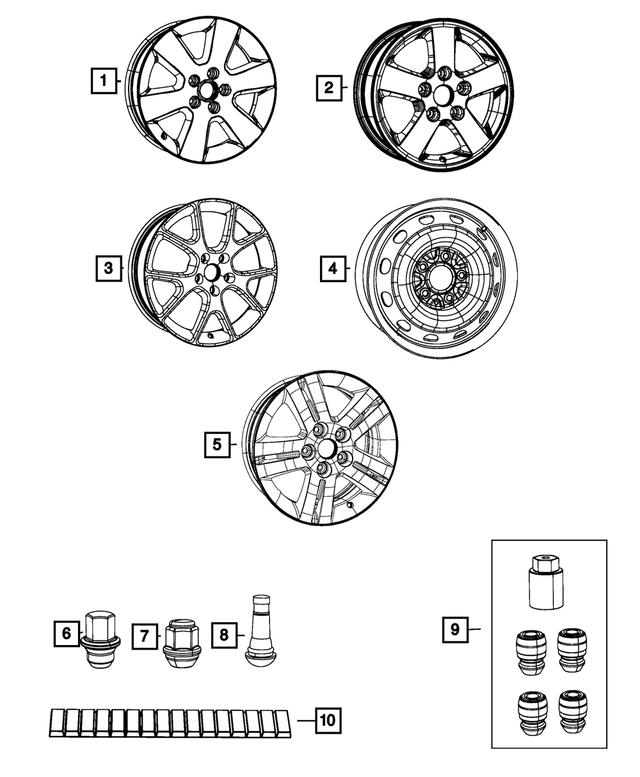 5154061AA - Wheels: Wheel Weight for Mopar Image image
