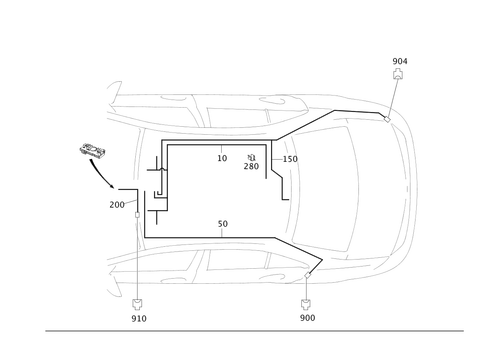Wiring Harness for Roof for 2008 Mercedes-Benz C300 #0