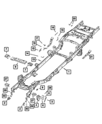 68142343AB - : Exhaust Pipe Support Rod for Mopar Image